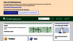 What Forsakringskassan.se website looked like in 2023 (1 year ago)