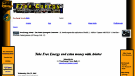 What Freeenergynews.com website looked like in 2023 (1 year ago)