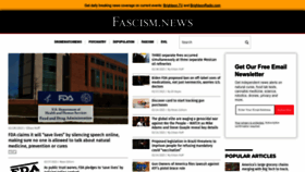 What Fascism.news website looked like in 2023 (1 year ago)