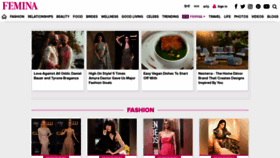 What Femina.in website looked like in 2023 (2 years ago)
