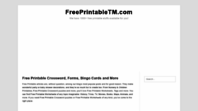 What Freeprintabletm.com website looked like in 2023 (1 year ago)