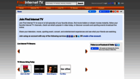 What Findinternettv.com website looked like in 2023 (1 year ago)