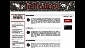 What Fisheaters.com website looked like in 2023 (1 year ago)