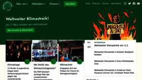 What Fridaysforfuture.at website looked like in 2023 (1 year ago)