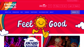 What Fringeworld.com.au website looked like in 2023 (1 year ago)