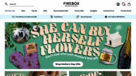 What Firebox.com website looked like in 2023 (1 year ago)