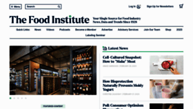What Foodinstitute.com website looked like in 2023 (1 year ago)