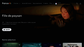 What France.tv website looked like in 2023 (2 years ago)