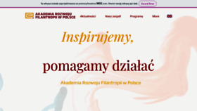 What Filantropia.org.pl website looked like in 2023 (1 year ago)