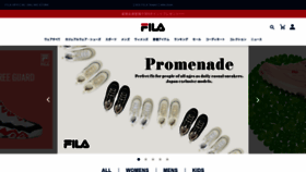 What Fila.jp website looked like in 2023 (2 years ago)