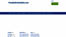 What Freeadspostingsite.com website looked like in 2023 (1 year ago)