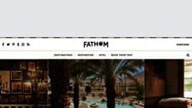 What Fathomaway.com website looked like in 2023 (1 year ago)