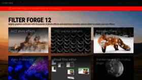 What Filterforge.com website looked like in 2023 (1 year ago)