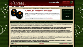 What Fumbbl.com website looked like in 2023 (1 year ago)