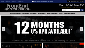 What Frontendaudio.com website looked like in 2023 (1 year ago)