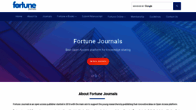What Fortunejournals.com website looked like in 2023 (1 year ago)