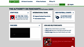 What Fanchants.com website looked like in 2023 (1 year ago)