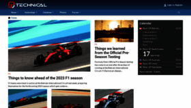 What F1technical.net website looked like in 2023 (1 year ago)