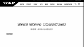 What Flyracing.com website looked like in 2023 (1 year ago)