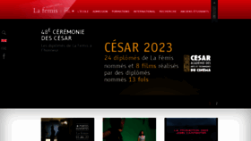 What Femis.fr website looked like in 2023 (1 year ago)