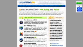 What Freehostingeu.com website looked like in 2023 (1 year ago)