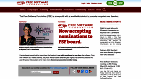 What Fsf.org website looked like in 2023 (1 year ago)