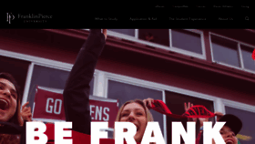 What Franklinpierce.edu website looked like in 2023 (1 year ago)