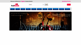 What Findfriendz.com website looked like in 2023 (1 year ago)
