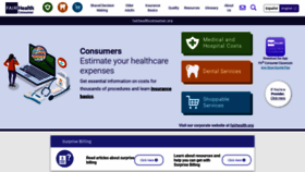 What Fairhealthconsumer.org website looked like in 2023 (1 year ago)