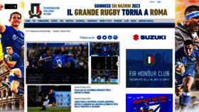 What Federugby.it website looked like in 2023 (1 year ago)