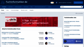 What Fachinformatiker.de website looked like in 2023 (2 years ago)