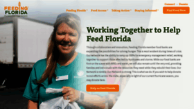 What Feedingflorida.org website looked like in 2023 (1 year ago)