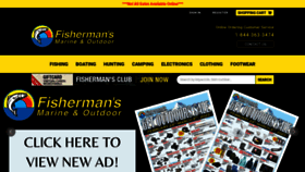 What Fishermans-marine.com website looked like in 2023 (1 year ago)