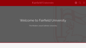 What Fairfield.edu website looked like in 2023 (1 year ago)