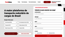 What Fretebras.com.br website looked like in 2023 (1 year ago)
