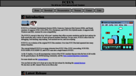 What Fceux.com website looked like in 2023 (1 year ago)