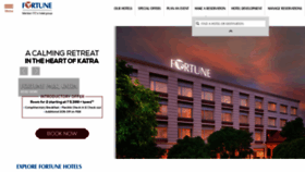 What Fortunehotels.in website looked like in 2023 (1 year ago)