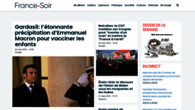 What Francesoir.fr website looked like in 2023 (1 year ago)