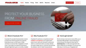 What Fraudlabspro.com website looked like in 2023 (1 year ago)