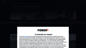 What Feber.se website looked like in 2023 (1 year ago)