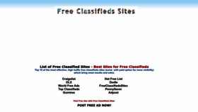 What Freeclassifiedssites.com website looked like in 2023 (1 year ago)