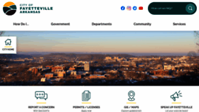 What Fayetteville-ar.gov website looked like in 2023 (1 year ago)