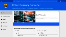 What Freecurrencyrates.com website looked like in 2023 (1 year ago)