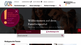 What Familienportal.de website looked like in 2023 (2 years ago)