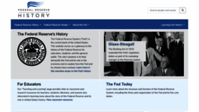 What Federalreservehistory.org website looked like in 2023 (1 year ago)
