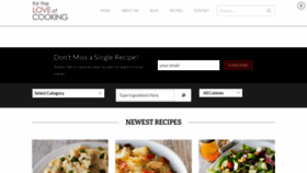 What Fortheloveofcooking.net website looked like in 2023 (1 year ago)