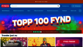 What Fyndiq.se website looked like in 2023 (1 year ago)