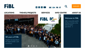 What Fibl.org website looked like in 2023 (1 year ago)