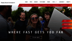 What Ferris.edu website looked like in 2023 (1 year ago)