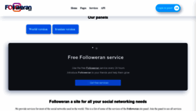 What Followeran.com website looked like in 2023 (1 year ago)